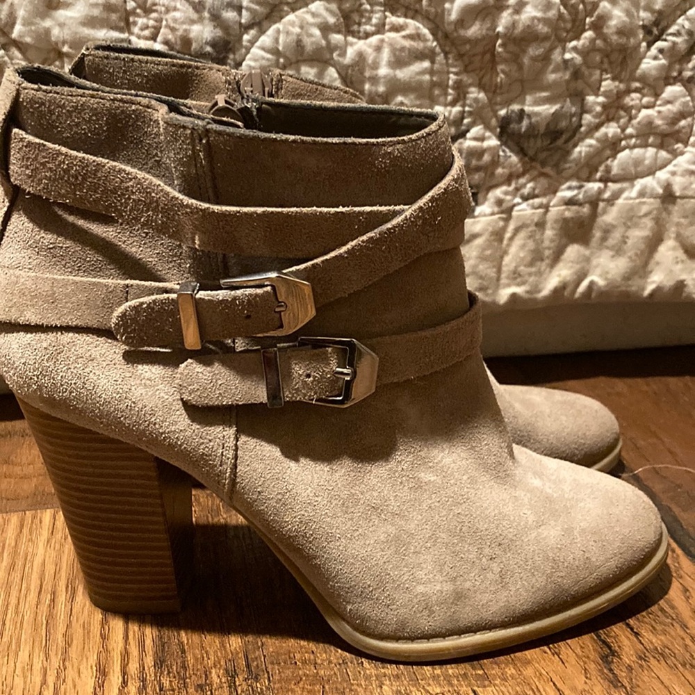 Tan Ankle Boots, INC, Size 5.5